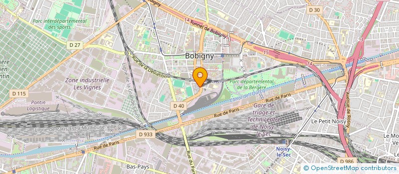 localisation de l'entreprise BONNE HUMEUR  BOBIGNY