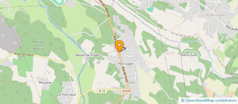localisation de l'entreprise BONNE MAISON à VOEUIL-ET-GIGET