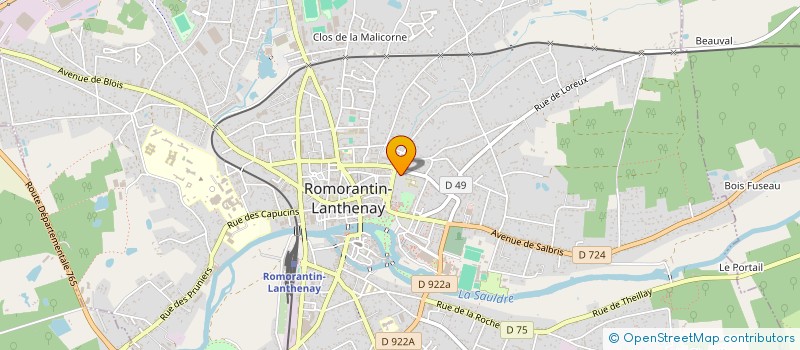 localisation de l'entreprise BONNE NUIT  ROMORANTIN-LANTHENAY