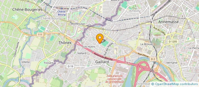 localisation de l'entreprise BONNE ROUTE  GAILLARD