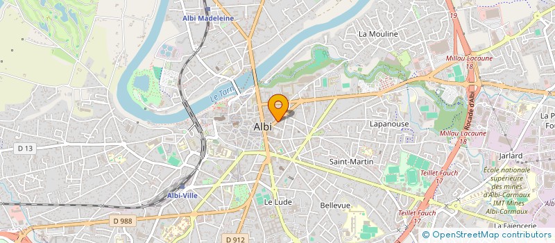 localisation de l'entreprise BONNEAU à ALBI