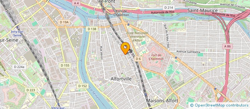 localisation de l'entreprise BONNEAU à ALFORTVILLE