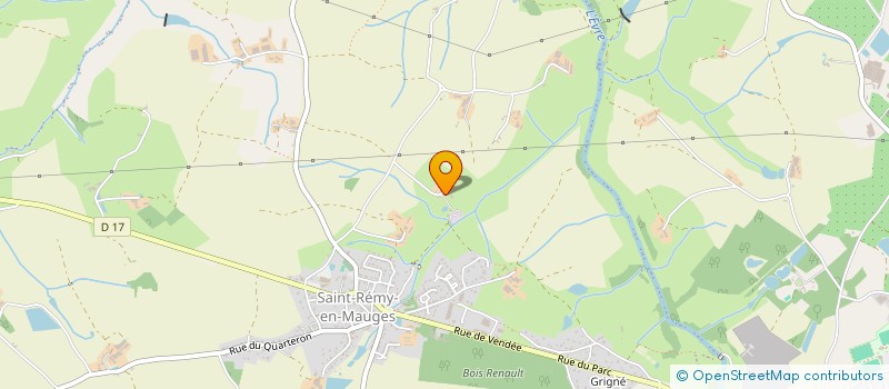 localisation de l'entreprise BONNEAU CESBRON JARDINAGE à MONTREVAULT-SUR-EVRE