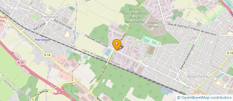 localisation de l'entreprise BONNEAU-CHAPALAIN  BEAUCHAMP