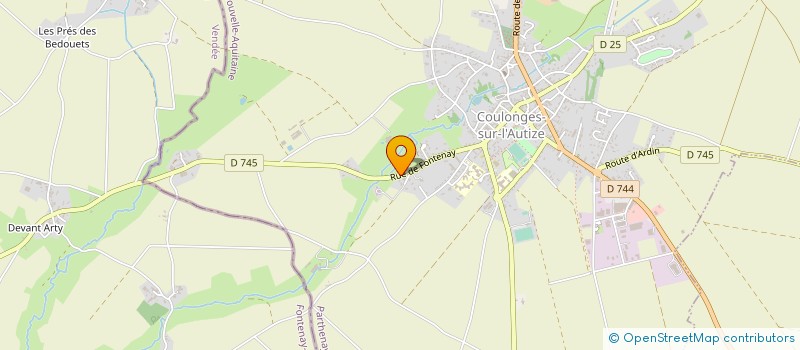 localisation de l'entreprise BONNEAU CHAUFFAGE DE L'AUTIZE  COULONGES SUR L'AUTIZE