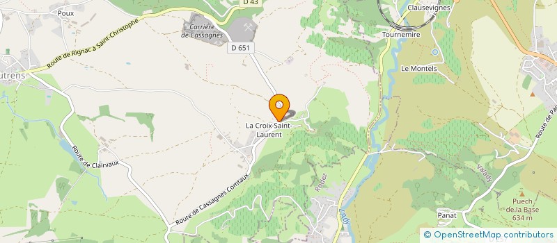 localisation de l'entreprise BONNEAU CHRISTOPHE ET LAETITIA  GOUTRENS