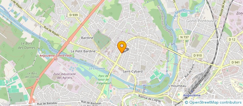 localisation de l'entreprise BONNEAU HERBRETEAU à ANGOULEME