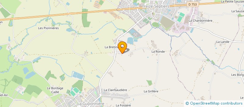 localisation de l'entreprise BONNEAU JULIEN à MONTAIGU-VENDEE