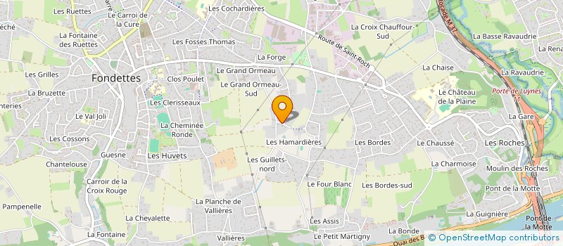 localisation de l'entreprise BONNEAU-SAVARY à FONDETTES