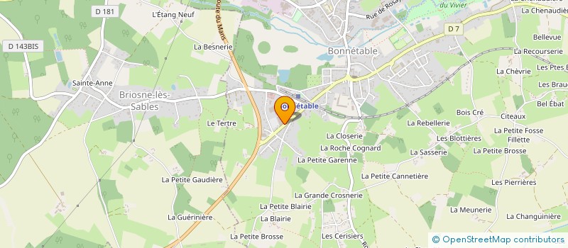 localisation de l'entreprise BONNEDIS à BONNETABLE