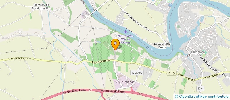 localisation de l'entreprise BONNEFIL  LAGRAVE