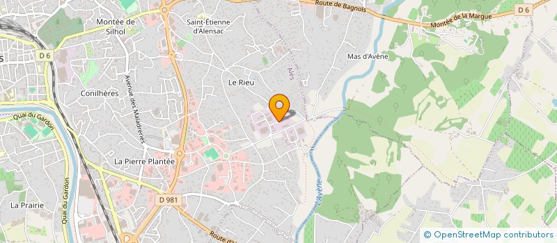 localisation de l'entreprise BONNEFOI  ALES