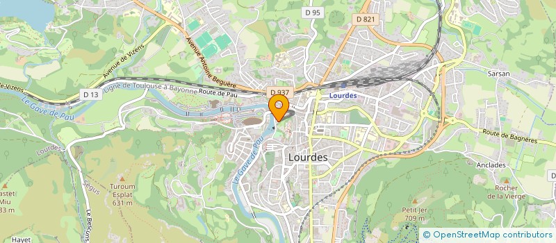 localisation de l'entreprise BONNEFONT & CIE  LOURDES