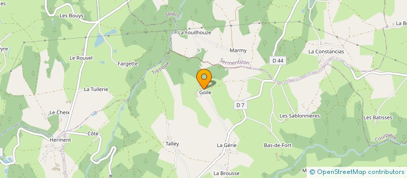 localisation de l'entreprise BONNEFONT MARCHAT  TREZIOUX