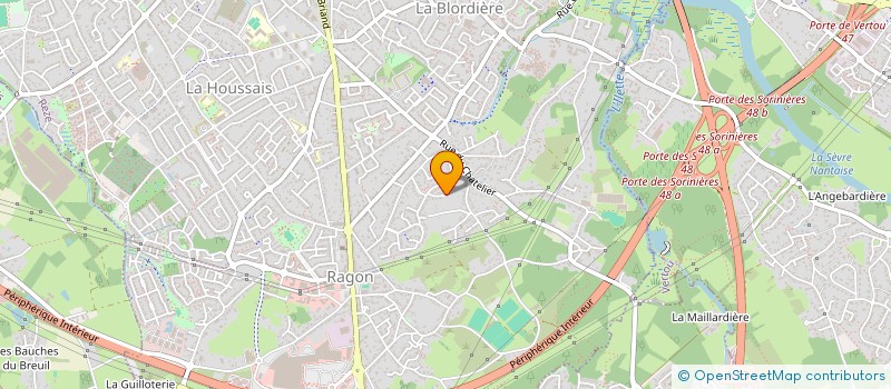 localisation de l'entreprise BONNEFOUS - DUBLANCHY  REZE