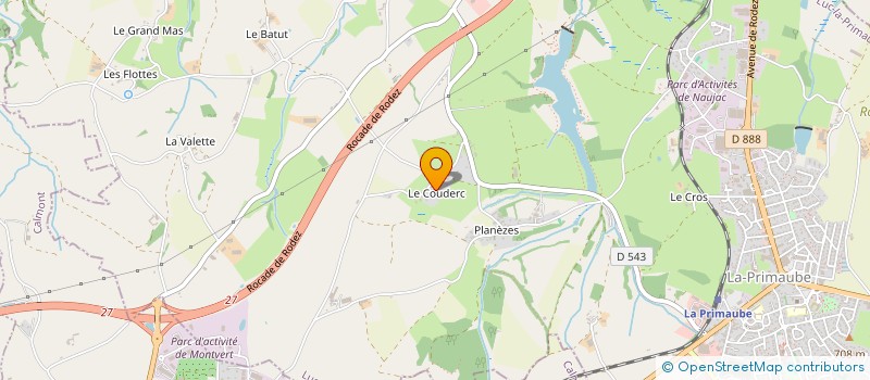 localisation de l'entreprise BONNEFOUS IMMO  LUC-LA-PRIMAUBE