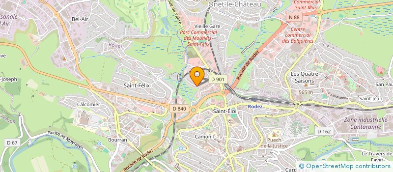 localisation de l'entreprise BONNEFOUS PIERRE  RODEZ