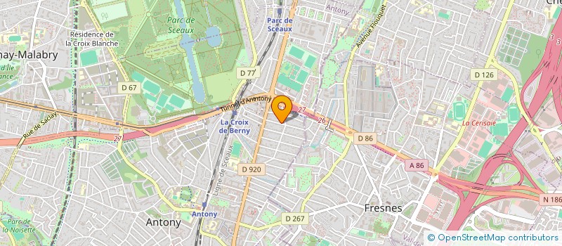 localisation de l'entreprise BONNEFOY à ANTONY