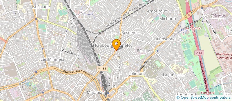 localisation de l'entreprise BONNEFOY COIFFURE à TOULOUSE