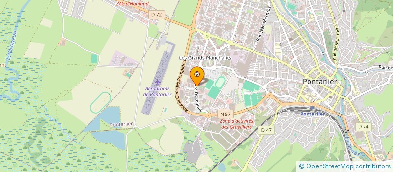 localisation de l'entreprise BONNEFOY CONTROLES TECHNIQUES  PONTARLIER