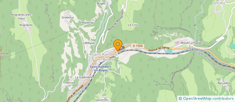 localisation de l'entreprise BONNEFOY ET ASSOCIES à SAINT-RAMBERT-EN-BUGEY