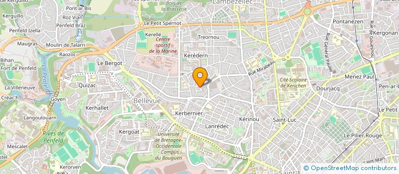 localisation de l'entreprise BONNEFOY - FICHOU à BREST