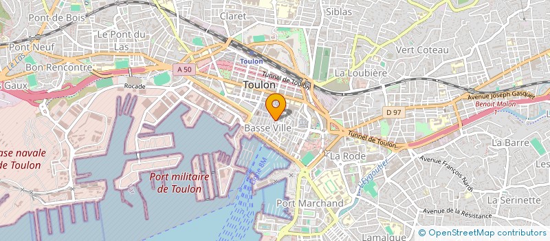 localisation de l'entreprise BONNEFOY R ET MARTIN ML à TOULON