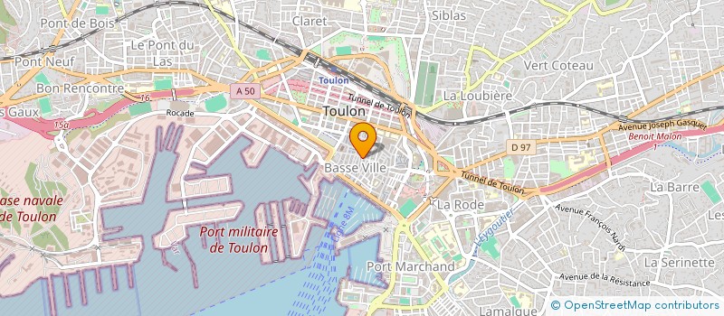 localisation de l'entreprise BONNEIL  TOULON