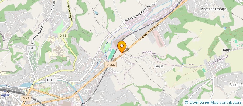 localisation de l'entreprise BONNEL  PONT-DU-CASSE