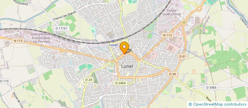 localisation de l'entreprise BONNEL MAZAS ROUVIERE URRUTY  LUNEL