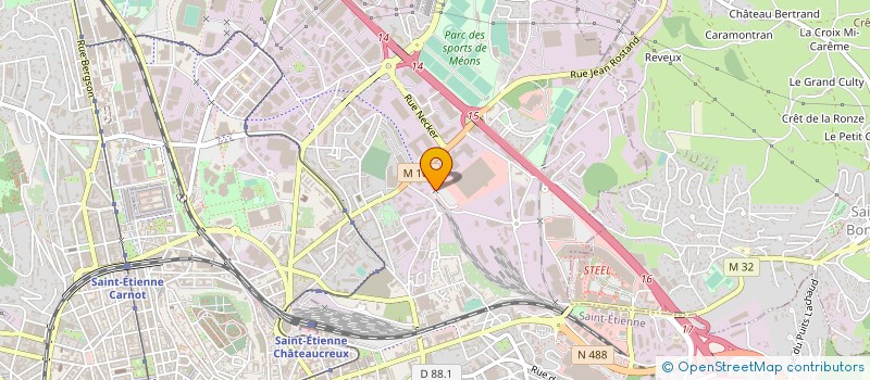 localisation de l'entreprise BONNELLE à SAINT-ETIENNE
