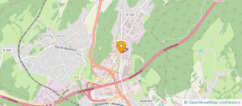 localisation de l'entreprise BONNES AFFAIRES BESANCON  CHATILLON-LE-DUC