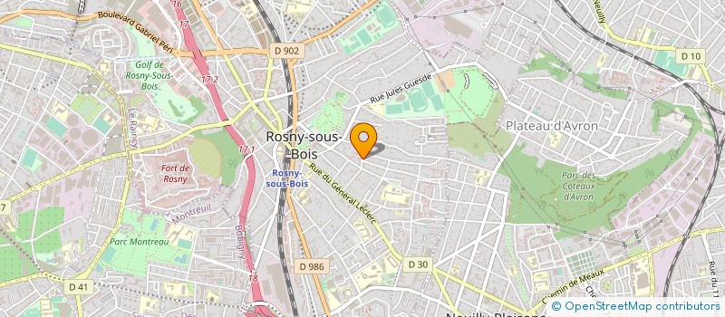 localisation de l'entreprise BONNESOEURS à ROSNY-SOUS-BOIS