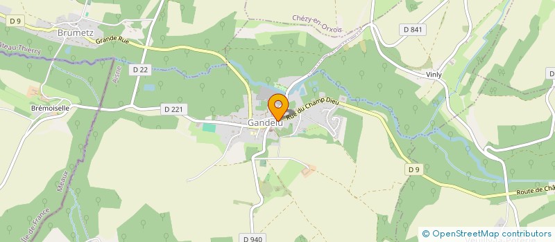 localisation de l'entreprise BONNET  GANDELU