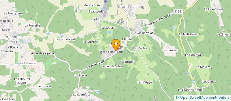 localisation de l'entreprise BONNET  PRESSIGNAC-VICQ