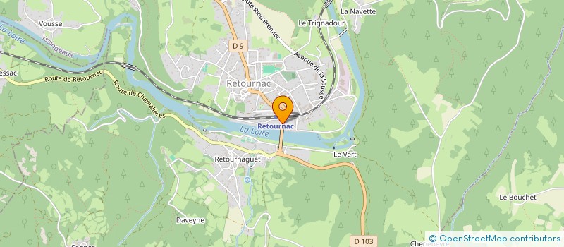 localisation de l'entreprise BONNET  RETOURNAC