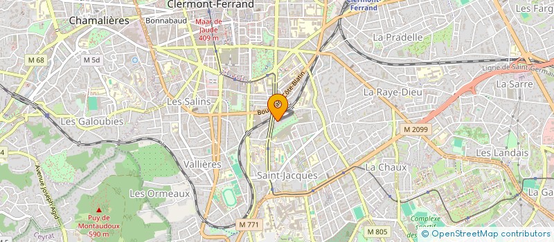 localisation de l'entreprise BONNET  CLERMONT-FERRAND