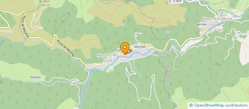 localisation de l'entreprise BONNET BAPTISTE  MARCOLS-LES-EAUX