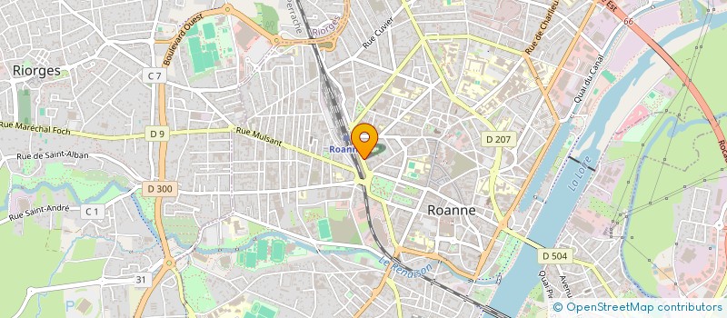localisation de l'entreprise BONNET BLANCHET CUISINES à ROANNE