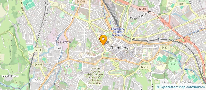 localisation de l'entreprise BONNET BONZY  CHAMBERY