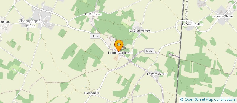 localisation de l'entreprise BONNET CONSTRUCTIONS BOIS  BLANZAY