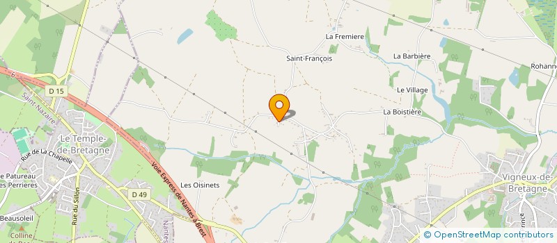 localisation de l'entreprise BONNET DU TEMPLE à VIGNEUX-DE-BRETAGNE