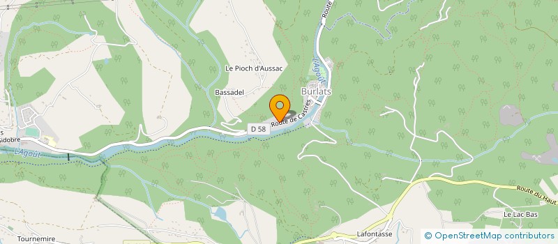 localisation de l'entreprise BONNET ELECTRICITE à BURLATS