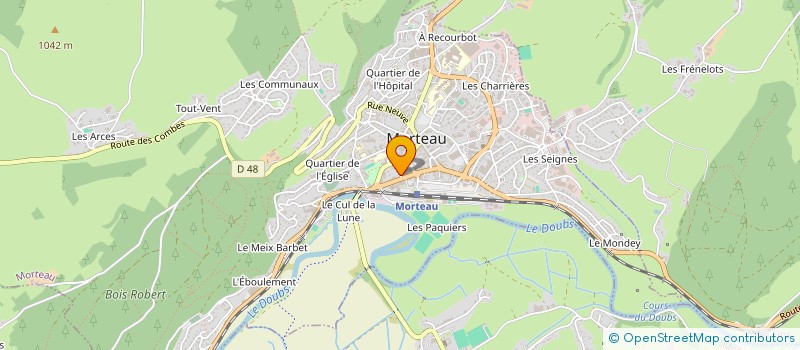 localisation de l'entreprise BONNET EMILE ET SES FILS à MORTEAU