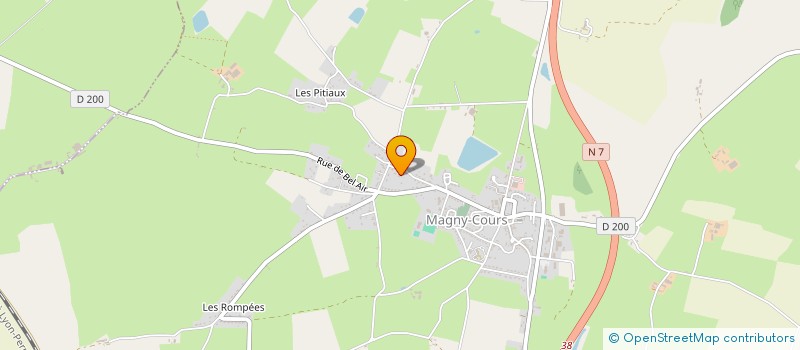 localisation de l'entreprise BONNET ET FILLES à MAGNY-COURS
