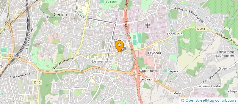 localisation de l'entreprise BONNET ETANCHEITE  CENON