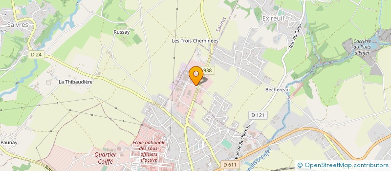 localisation de l'entreprise BONNET FRERES à SAINT-MAIXENT-L'ECOLE