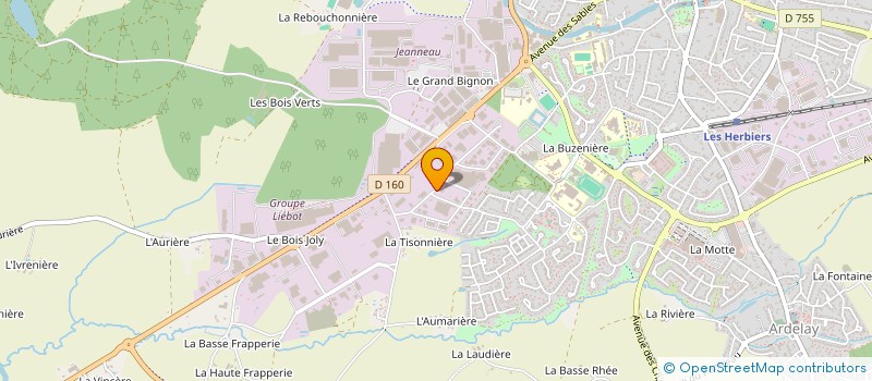 localisation de l'entreprise BONNET GUY à LES HERBIERS