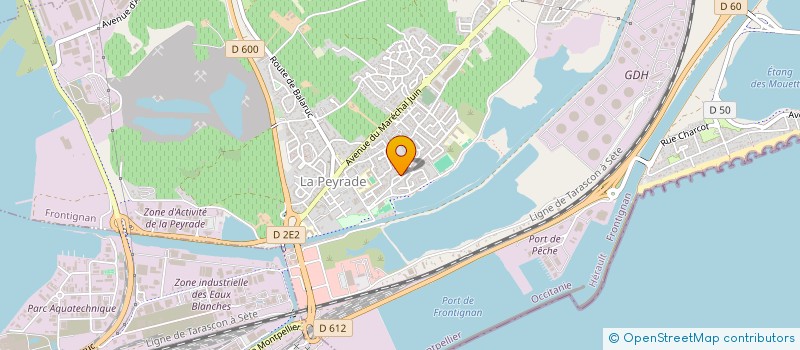 localisation de l'entreprise BONNET HOLDING à FRONTIGNAN