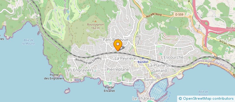 localisation de l'entreprise BONNET-JPSF  BANDOL